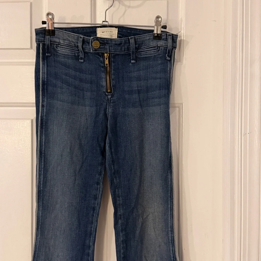 Women’s Anthropologie McGuire Denim Voyage Trouser Flare Jeans Size 25 - Picture 3 of 11